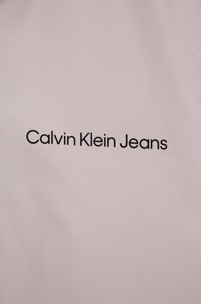 Calvin Klein Jeans Dětská bunda růžová barva - Pepit.cz