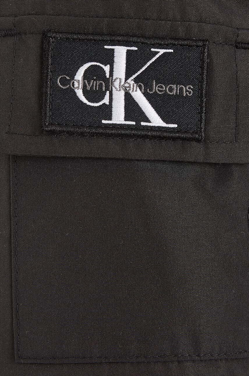 Calvin Klein Jeans Dětská bunda černá barva - Pepit.cz