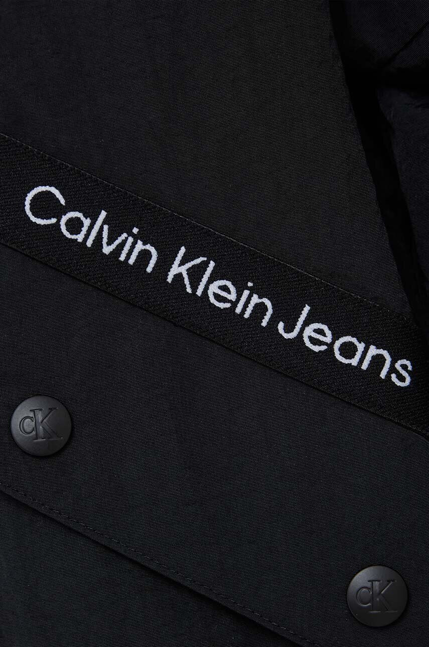 Calvin Klein Jeans Dětská bunda oranžová barva - Pepit.cz