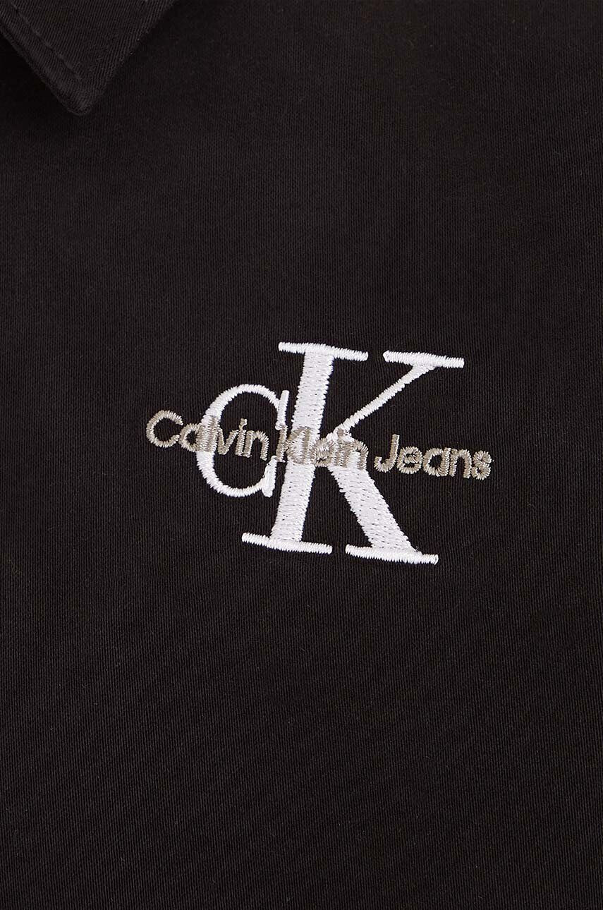 Calvin Klein Jeans Dětská košile černá barva - Pepit.cz