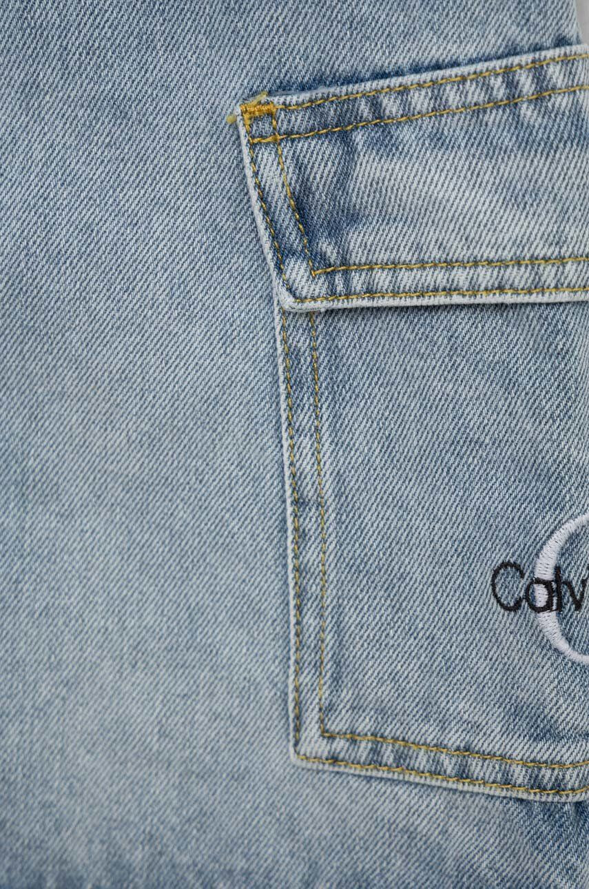 Calvin Klein Jeans Dětská riflová sukně mini - Pepit.cz