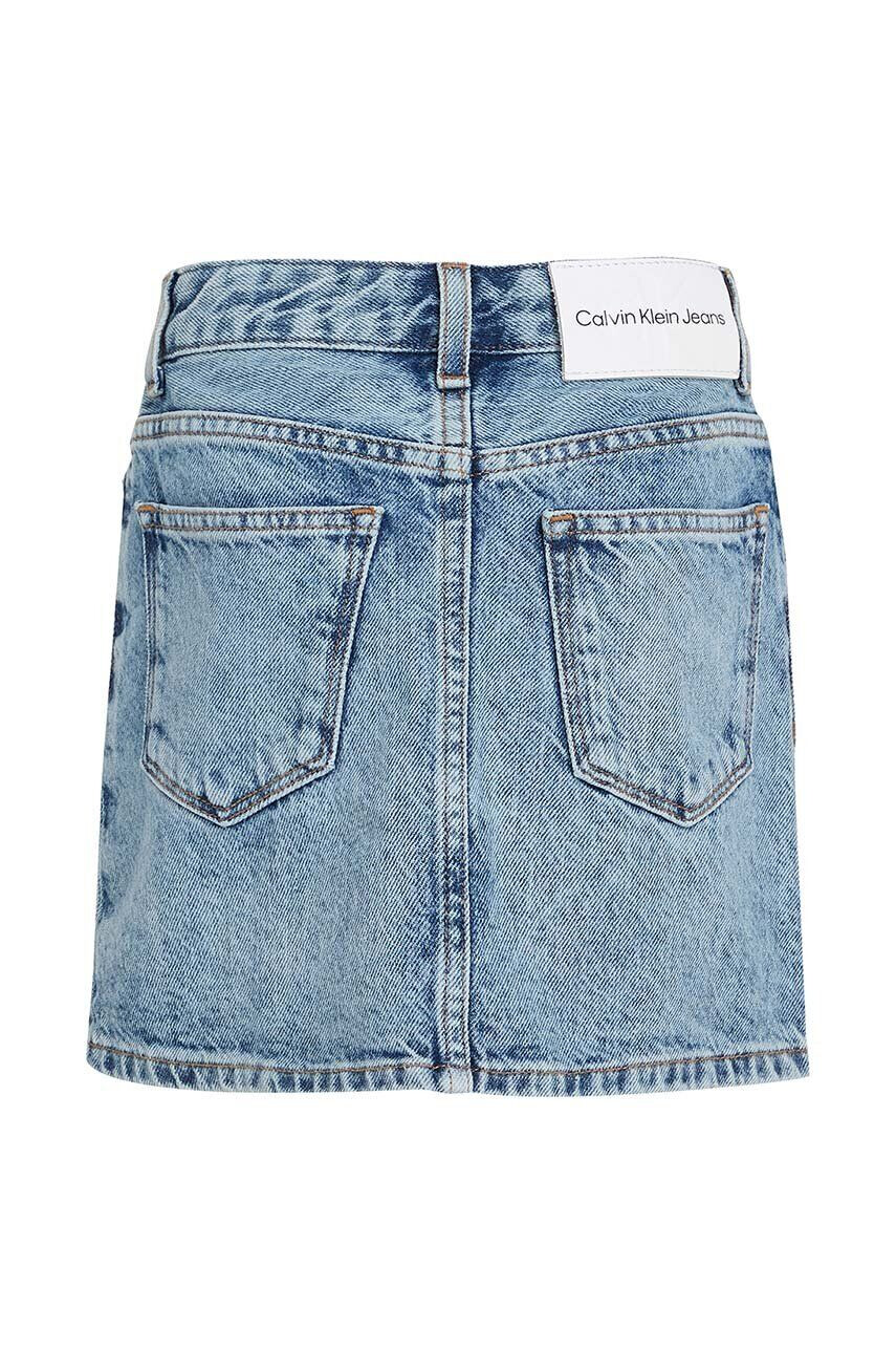 Calvin Klein Jeans Dětská riflová sukně mini - Pepit.cz