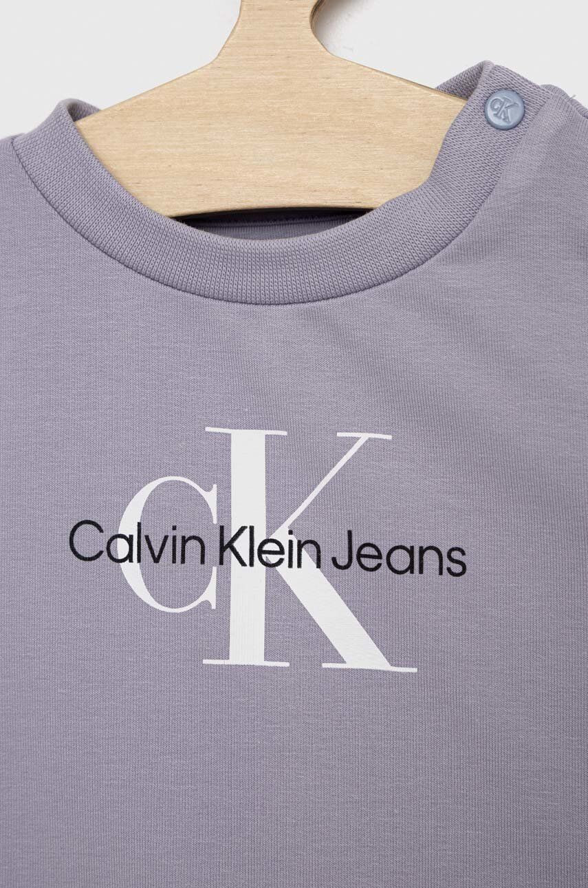 Calvin Klein Jeans Dětská souprava fialová barva - Pepit.cz