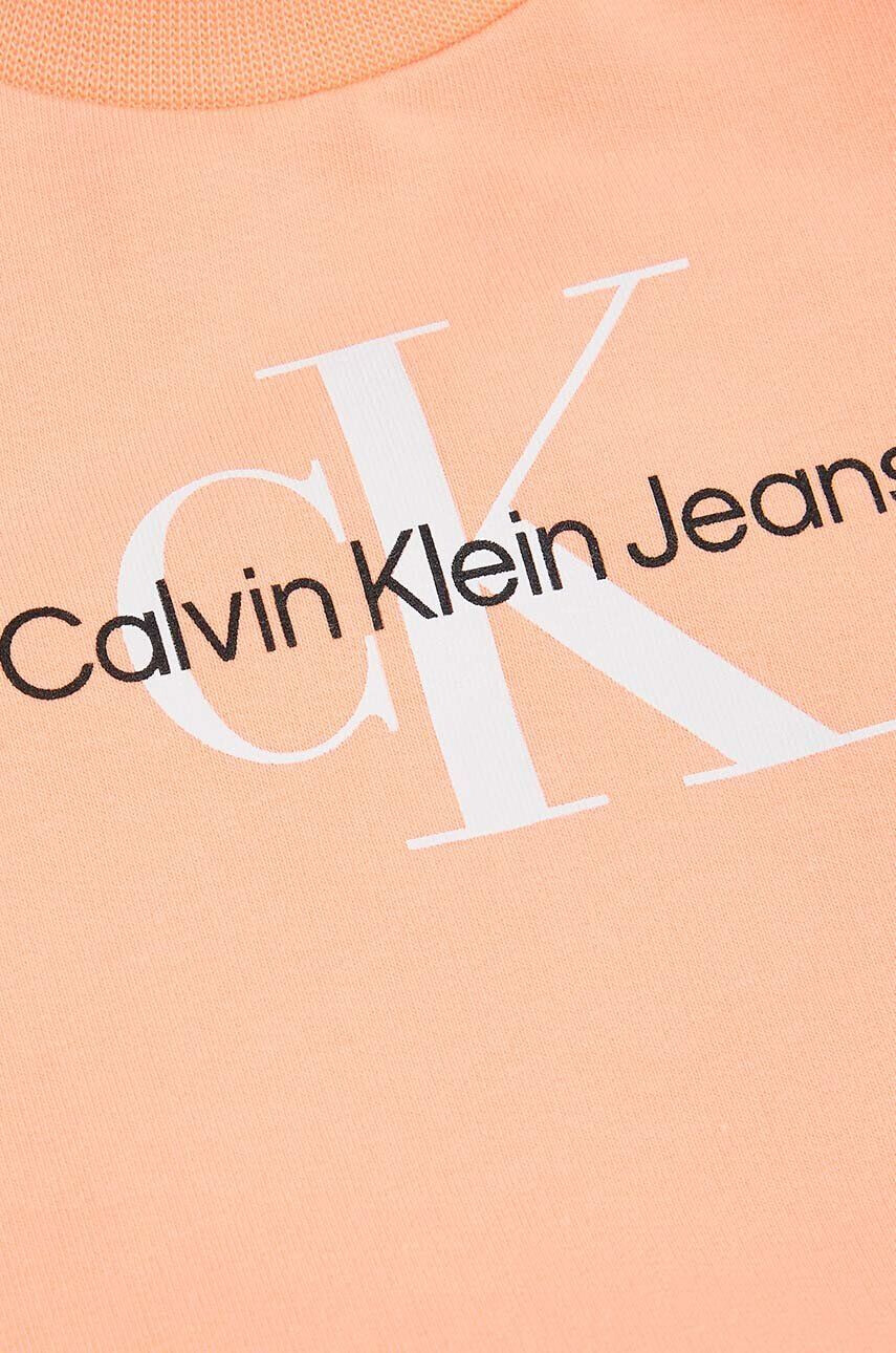 Calvin Klein Jeans Dětská souprava oranžová barva - Pepit.cz