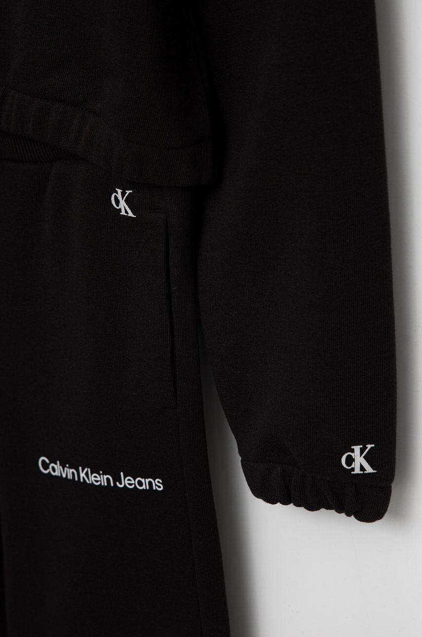 Calvin Klein Jeans Dětská souprava černá barva - Pepit.cz