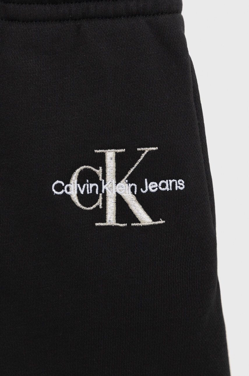 Calvin Klein Jeans Dětská sukně černá barva mini jednoduchý - Pepit.cz