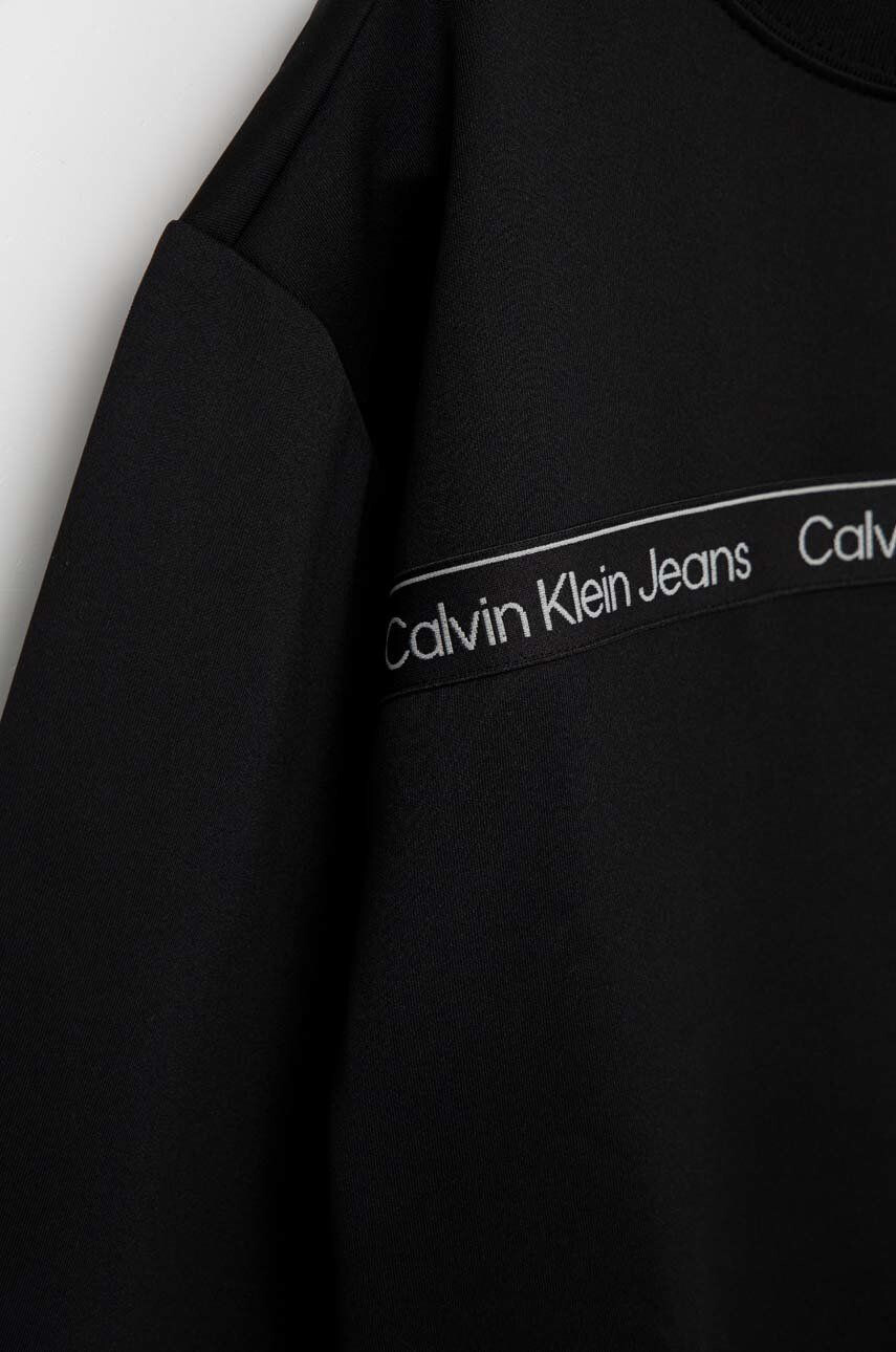 Calvin Klein Jeans Dětská tepláková souprava černá barva - Pepit.cz