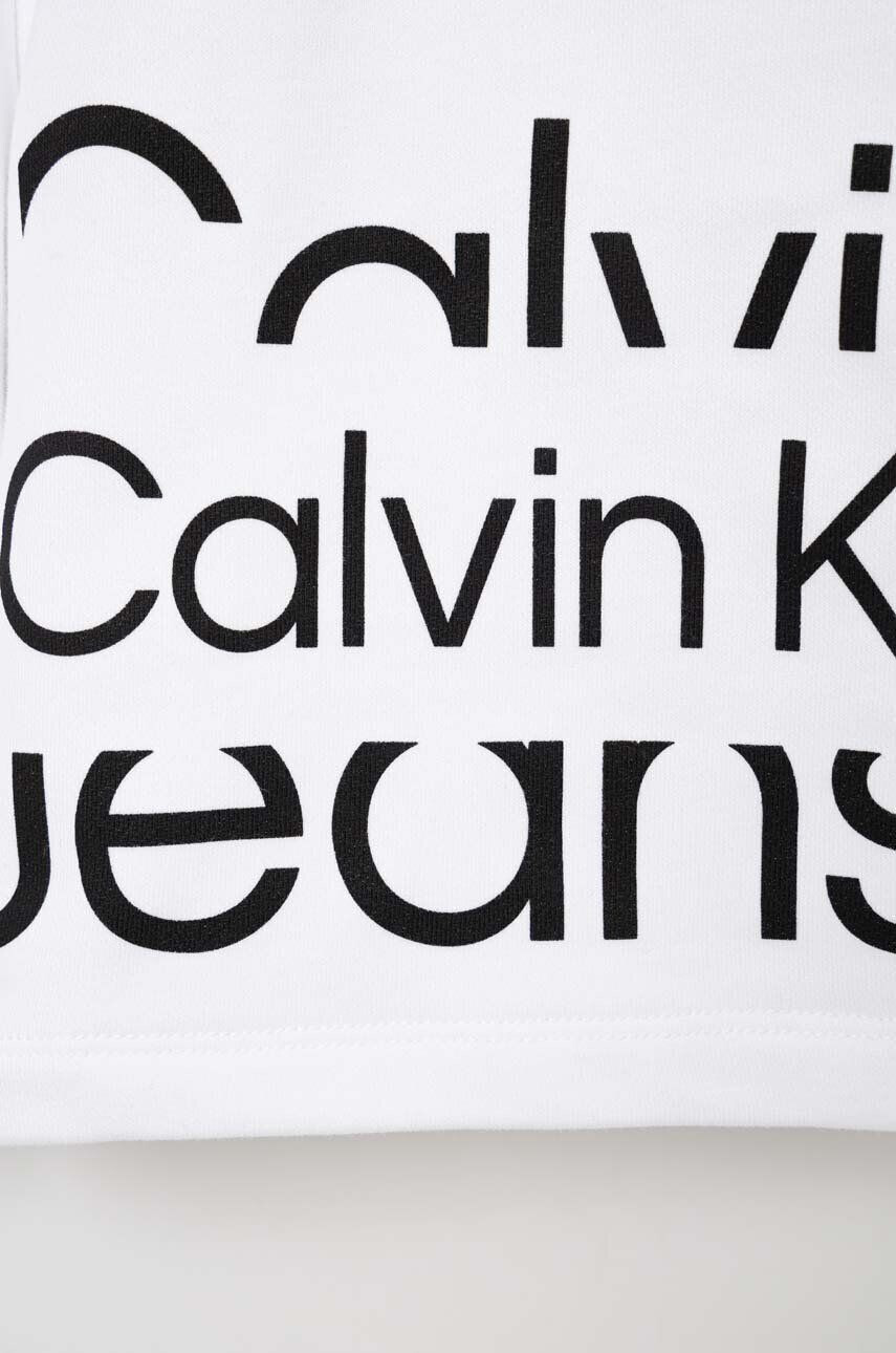 Calvin Klein Jeans Dětské bavlněné šortky černá barva nastavitelný pas - Pepit.cz