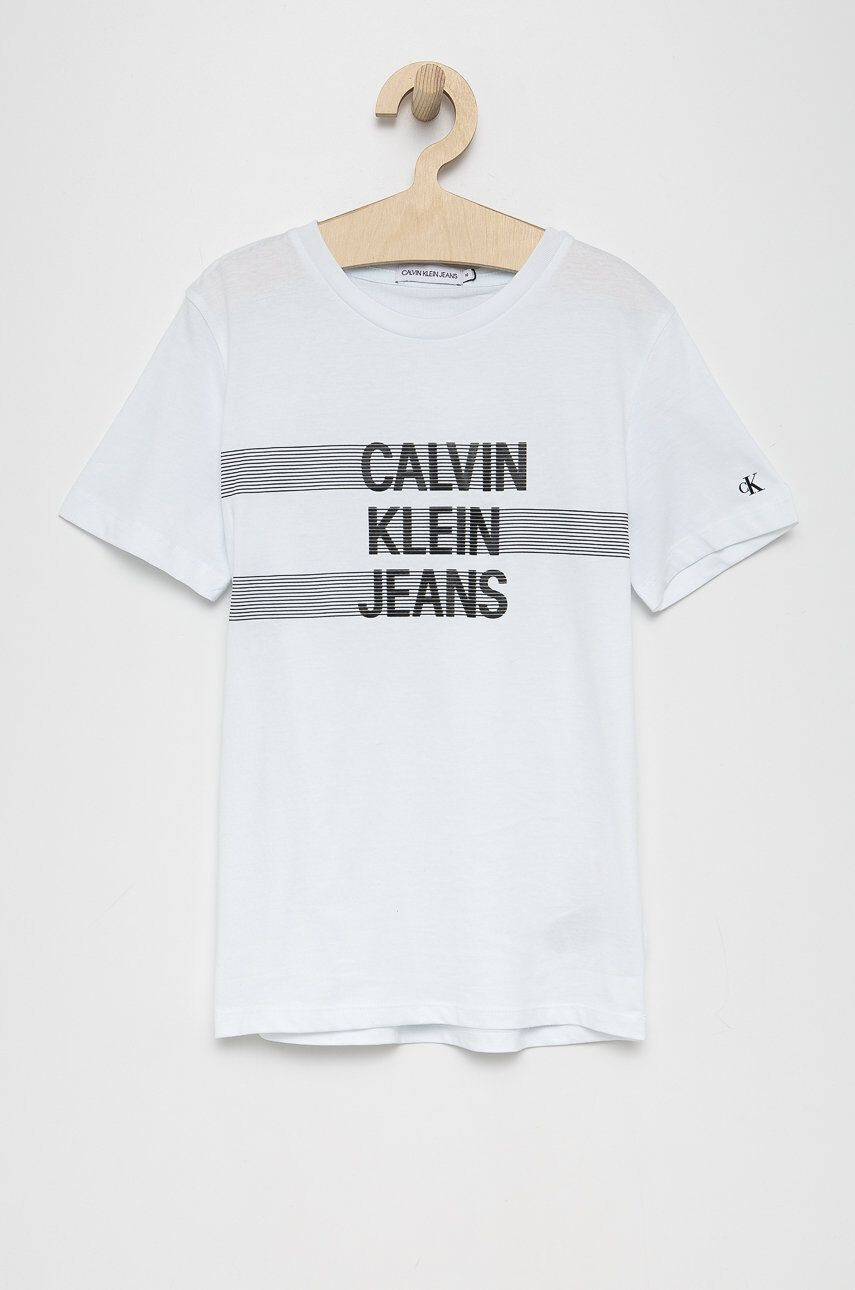 Calvin Klein Jeans Dětské bavlněné tričko - Pepit.cz