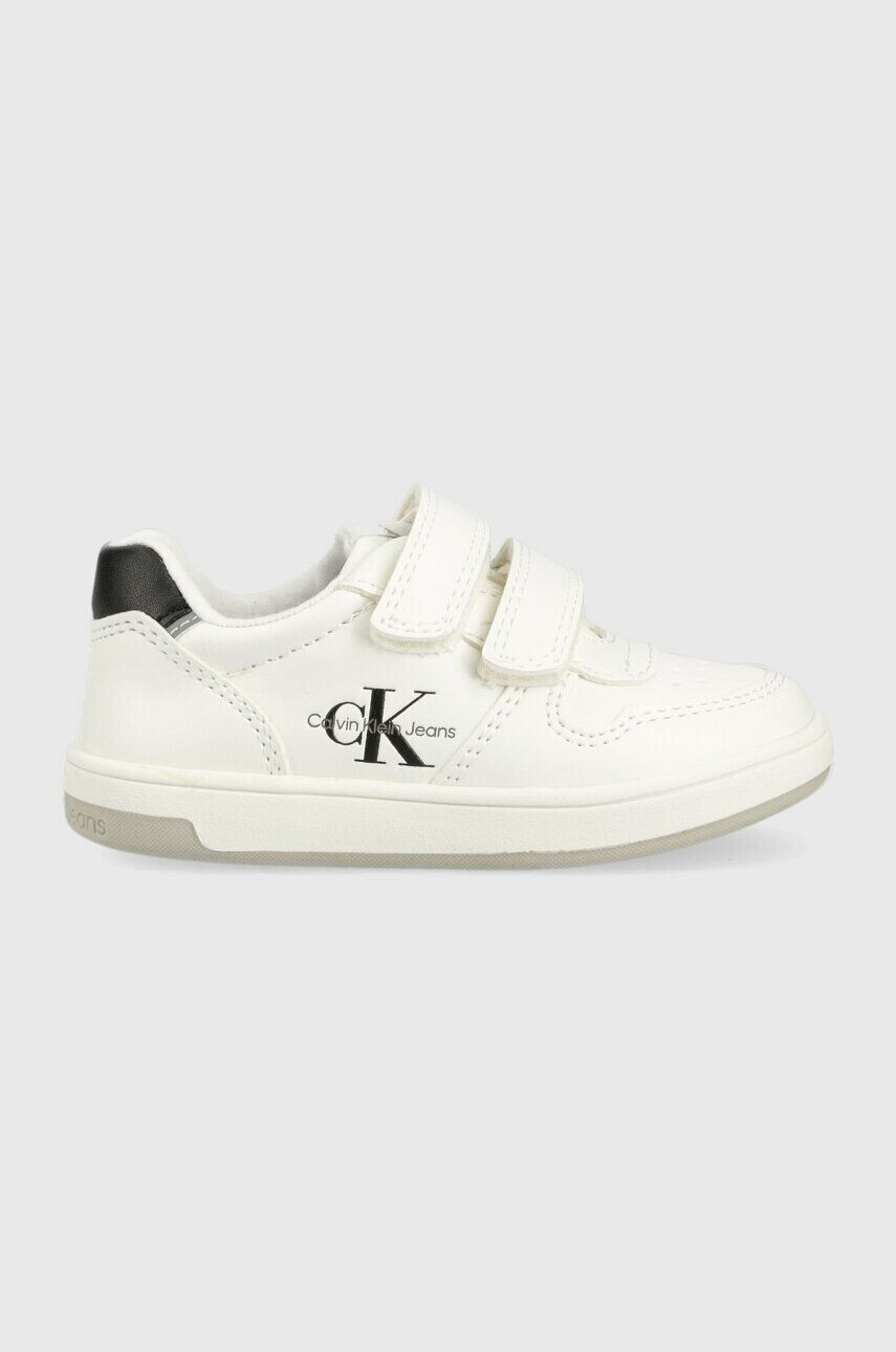 Calvin Klein Jeans Dětské sneakers boty bílá barva - Pepit.cz