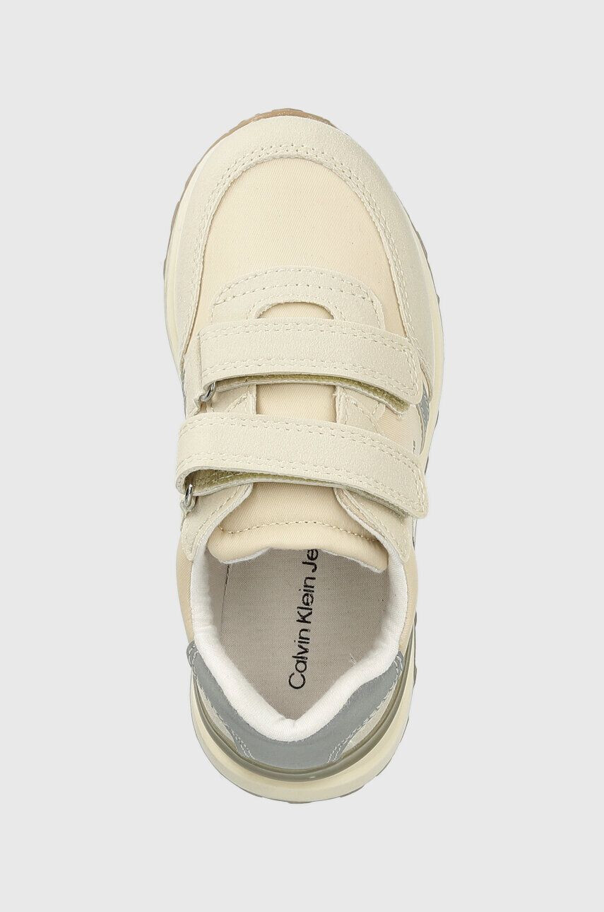 Calvin Klein Jeans Dětské sneakers boty béžová barva - Pepit.cz