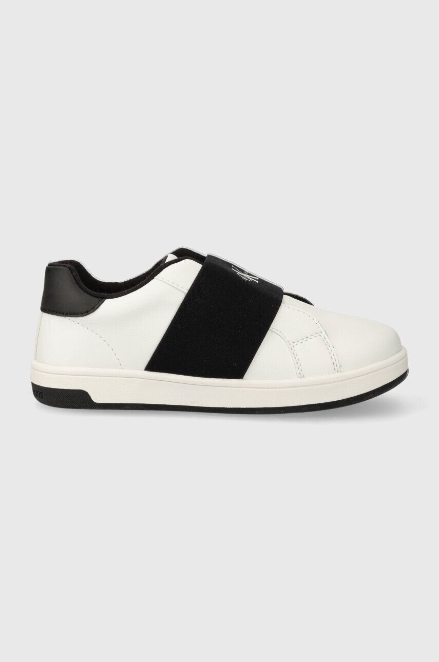 Calvin Klein Jeans Dětské sneakers boty bílá barva - Pepit.cz