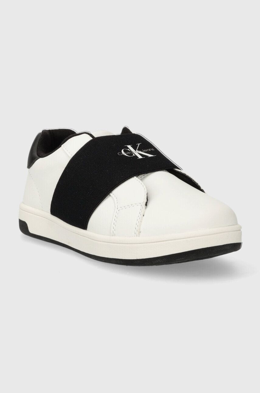 Calvin Klein Jeans Dětské sneakers boty bílá barva - Pepit.cz