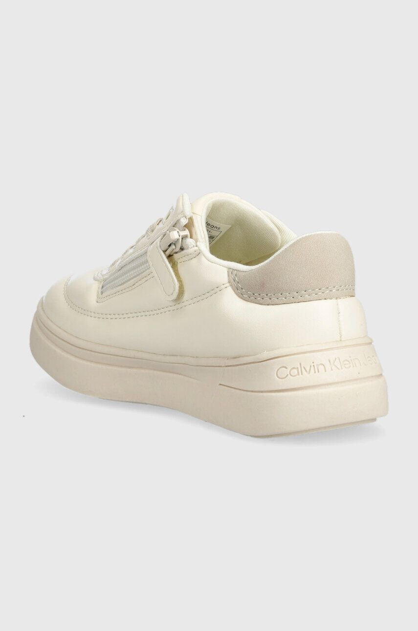 Calvin Klein Jeans Dětské sneakers boty béžová barva - Pepit.cz