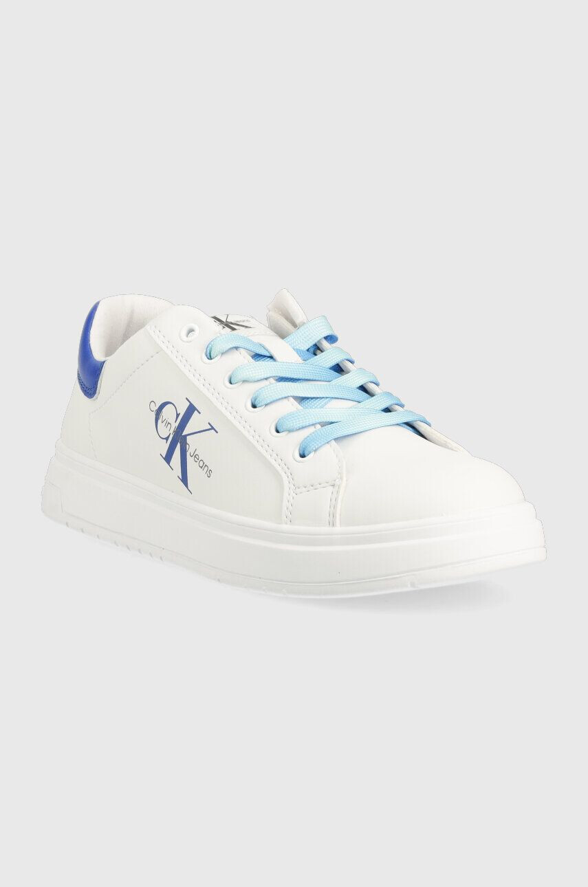 Calvin Klein Jeans Dětské sneakers boty béžová barva - Pepit.cz