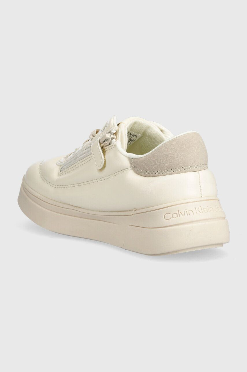 Calvin Klein Jeans Dětské sneakers boty béžová barva - Pepit.cz