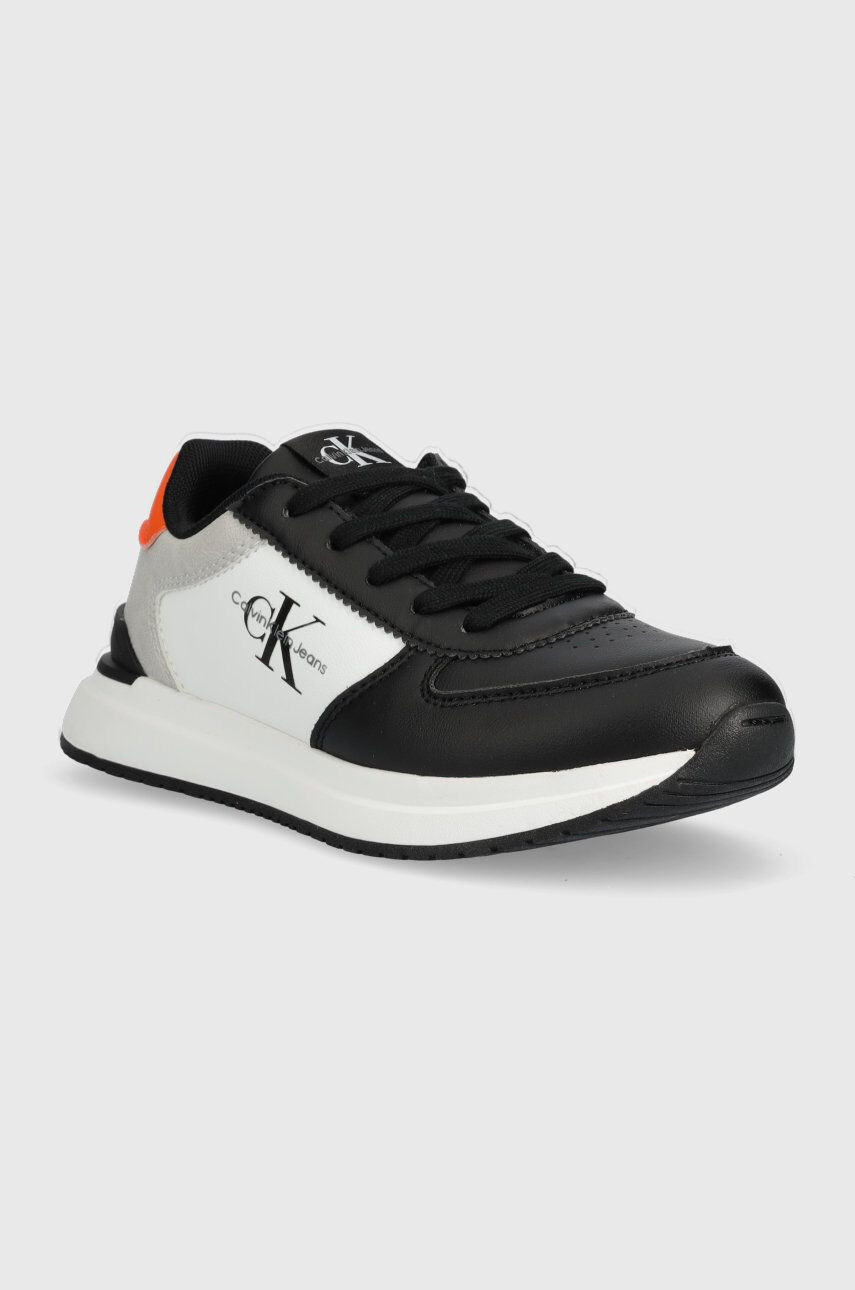 Calvin Klein Jeans Dětské sneakers boty černá barva - Pepit.cz