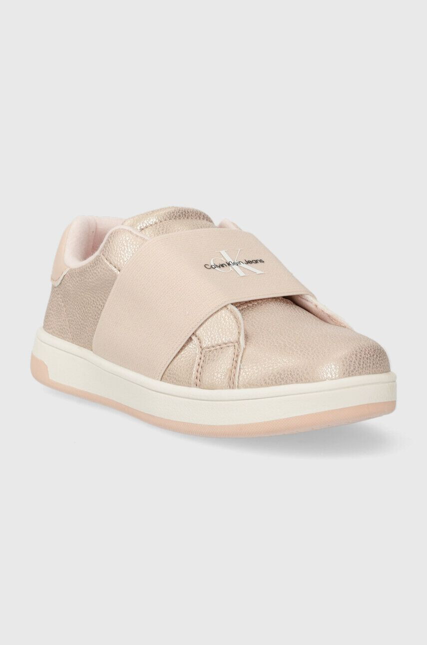 Calvin Klein Jeans Dětské sneakers boty růžová barva - Pepit.cz