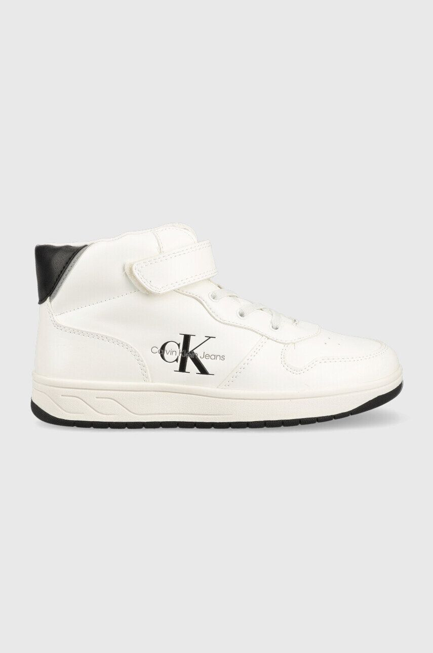 Calvin Klein Jeans Dětské sneakers boty bílá barva - Pepit.cz