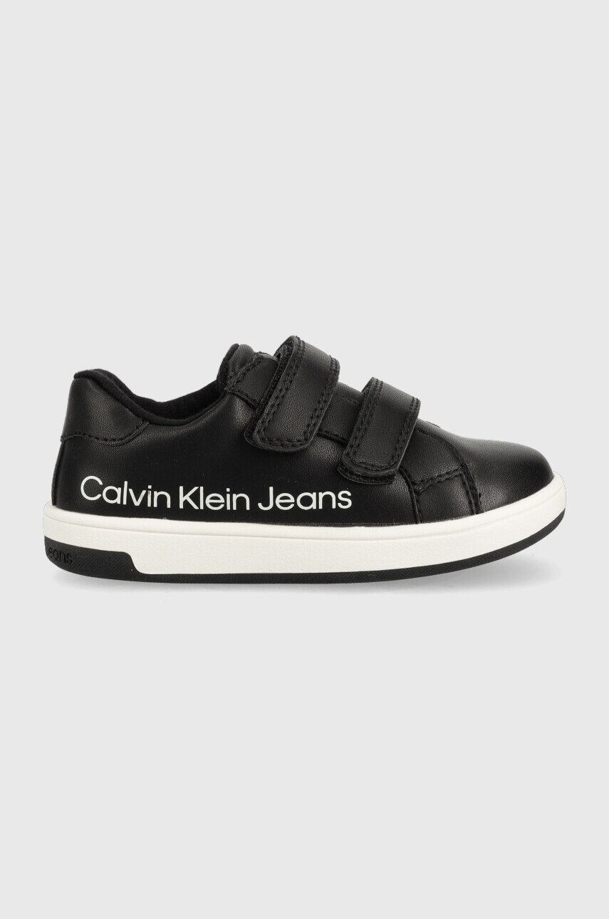 Calvin Klein Jeans Dětské sneakers boty černá barva - Pepit.cz