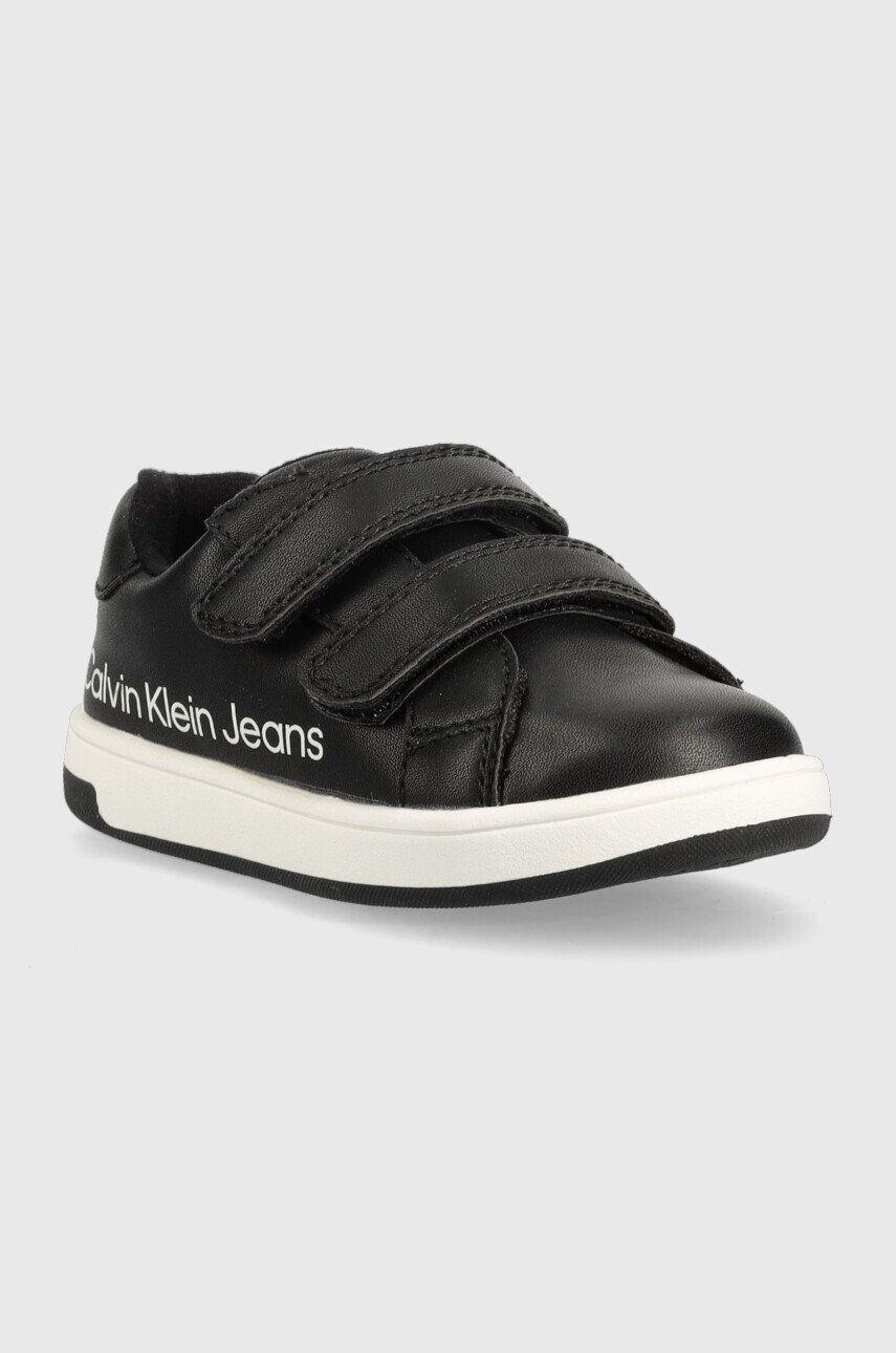 Calvin Klein Jeans Dětské sneakers boty černá barva - Pepit.cz