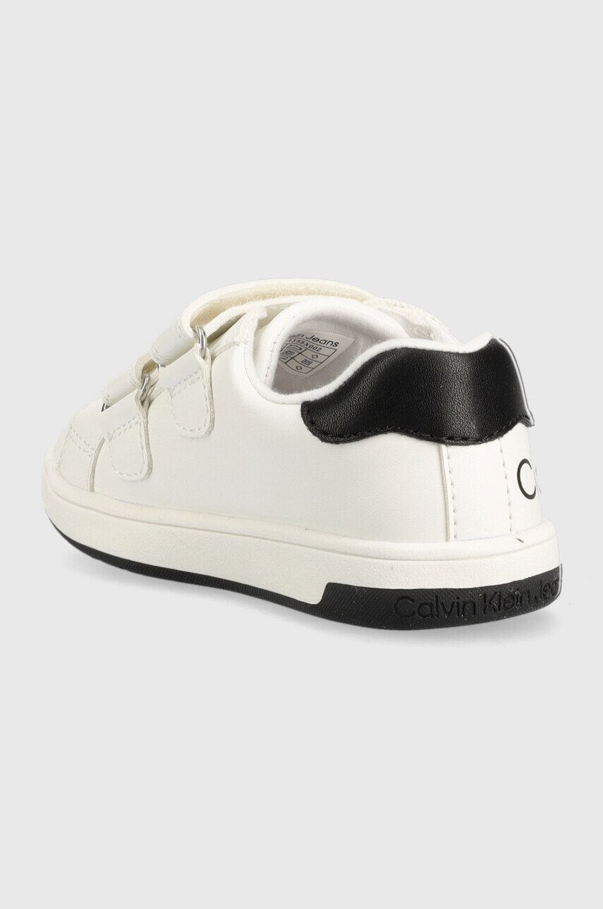 Calvin Klein Jeans Dětské sneakers boty bílá barva - Pepit.cz