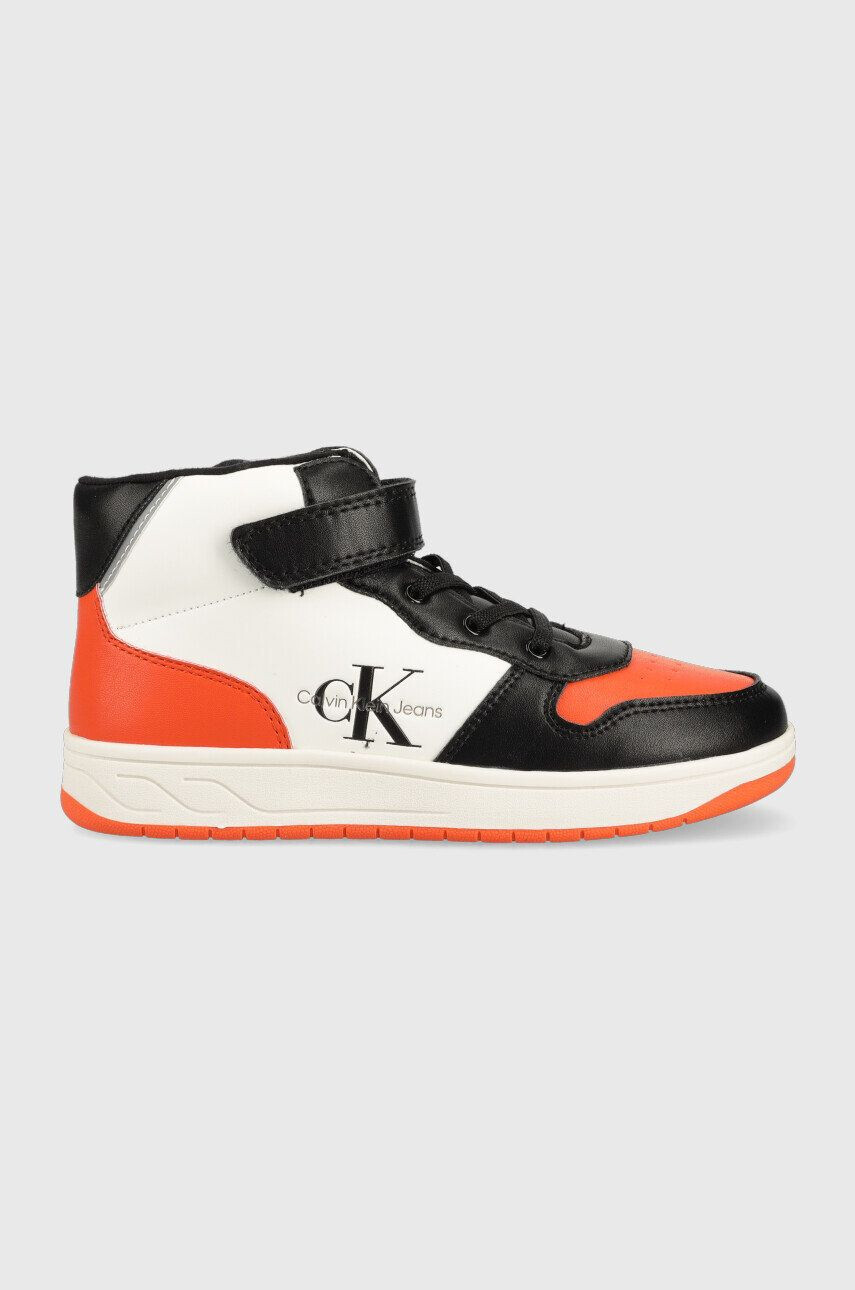 Calvin Klein Jeans Dětské sneakers boty oranžová barva - Pepit.cz