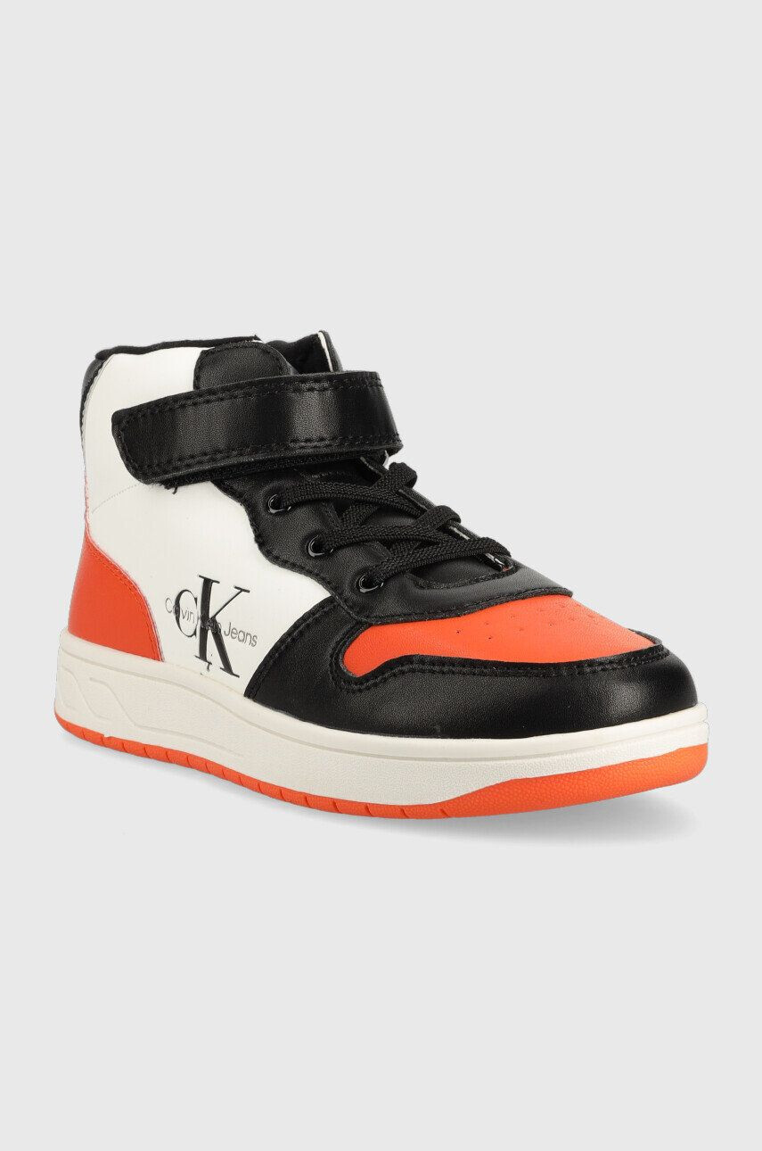 Calvin Klein Jeans Dětské sneakers boty oranžová barva - Pepit.cz