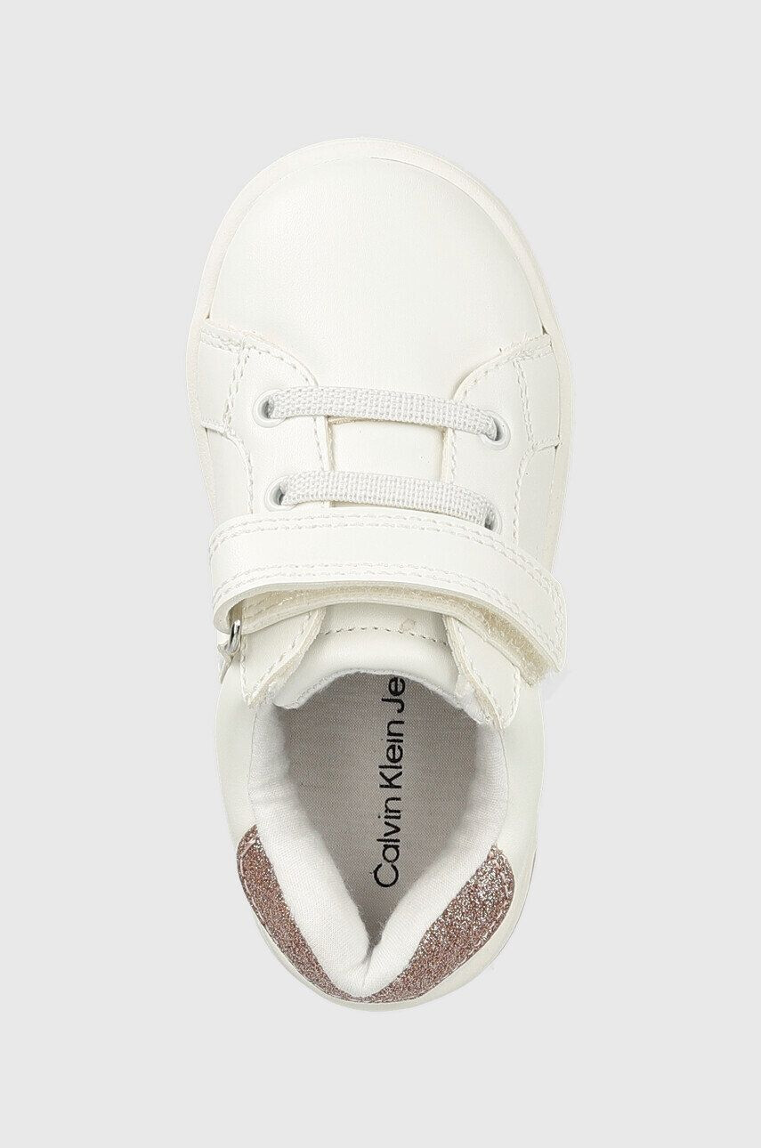 Calvin Klein Jeans Dětské sneakers boty bílá barva - Pepit.cz