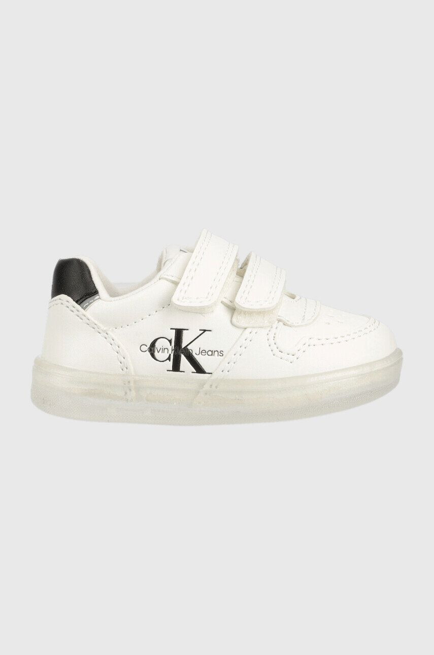 Calvin Klein Jeans Dětské sneakers boty zelená barva - Pepit.cz