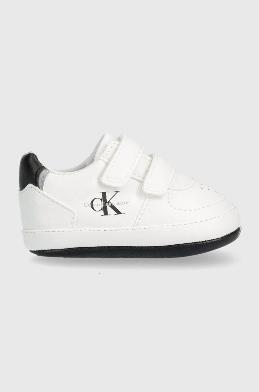 Calvin Klein Jeans Dětské sneakers boty bílá barva - Pepit.cz