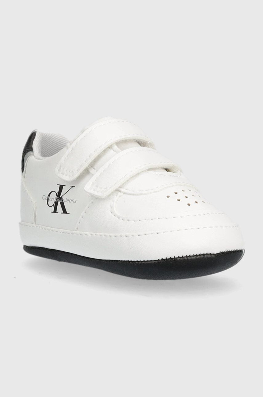 Calvin Klein Jeans Dětské sneakers boty bílá barva - Pepit.cz