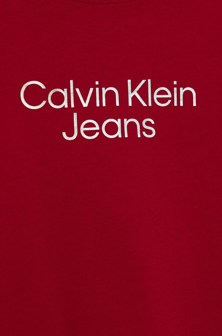 Calvin Klein Jeans Dětské tričko fialová barva - Pepit.cz