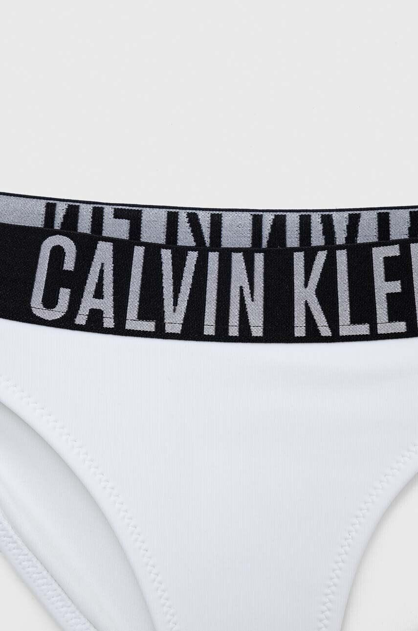 Calvin Klein Jeans Dvoudílné dětské plavky bílá barva - Pepit.cz