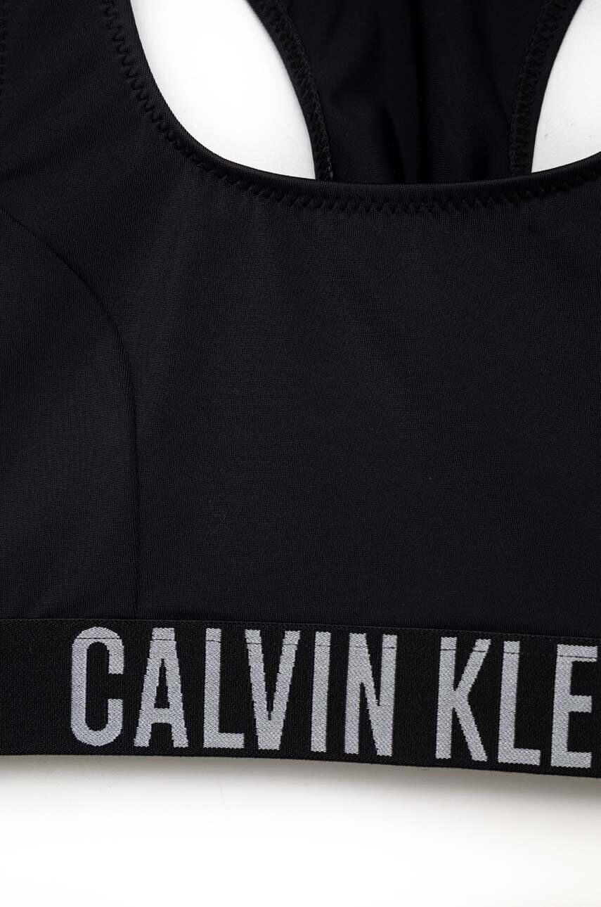 Calvin Klein Jeans Dvoudílné dětské plavky černá barva - Pepit.cz