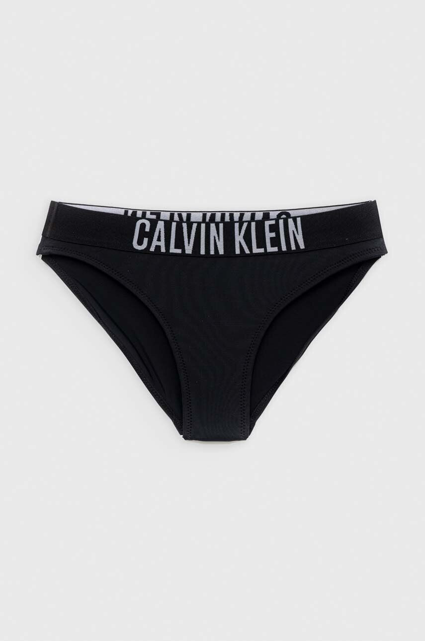 Calvin Klein Jeans Dvoudílné dětské plavky černá barva - Pepit.cz