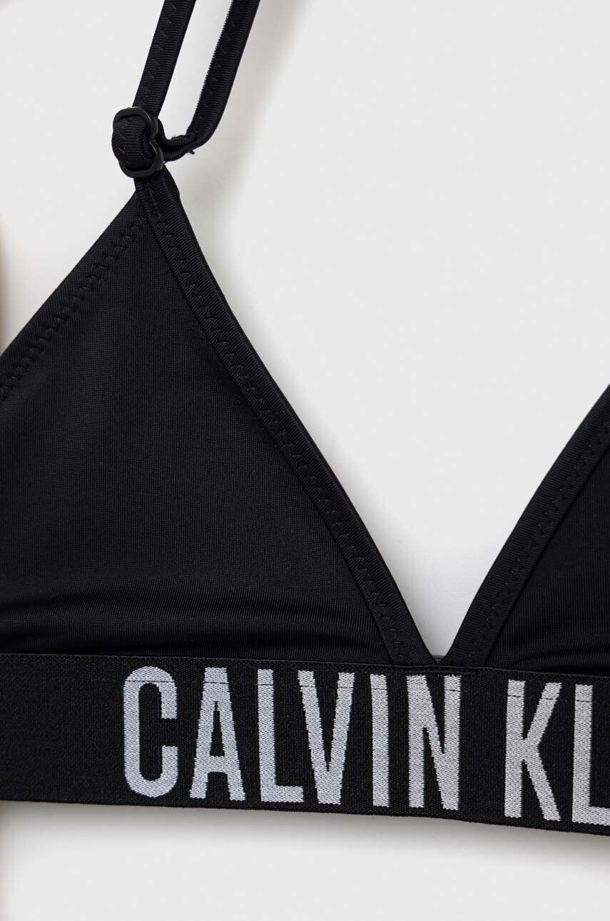 Calvin Klein Jeans Dvoudílné dětské plavky černá barva - Pepit.cz