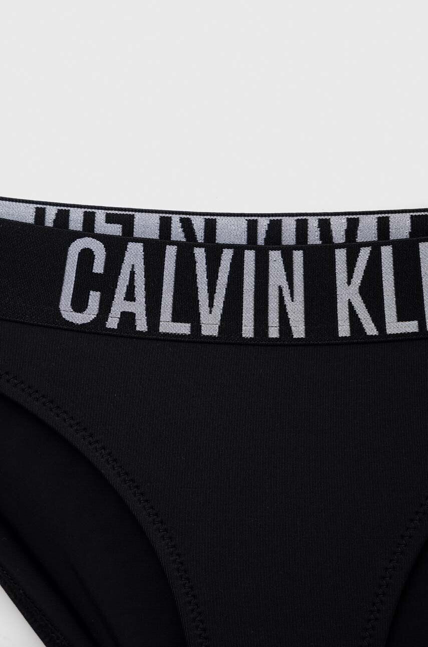 Calvin Klein Jeans Dvoudílné dětské plavky černá barva - Pepit.cz