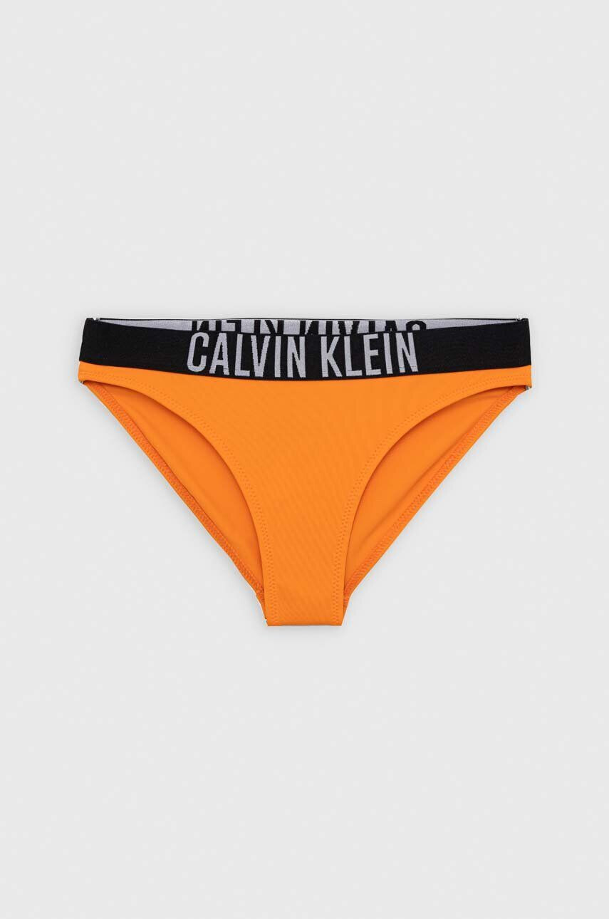 Calvin Klein Jeans Dvoudílné dětské plavky černá barva - Pepit.cz