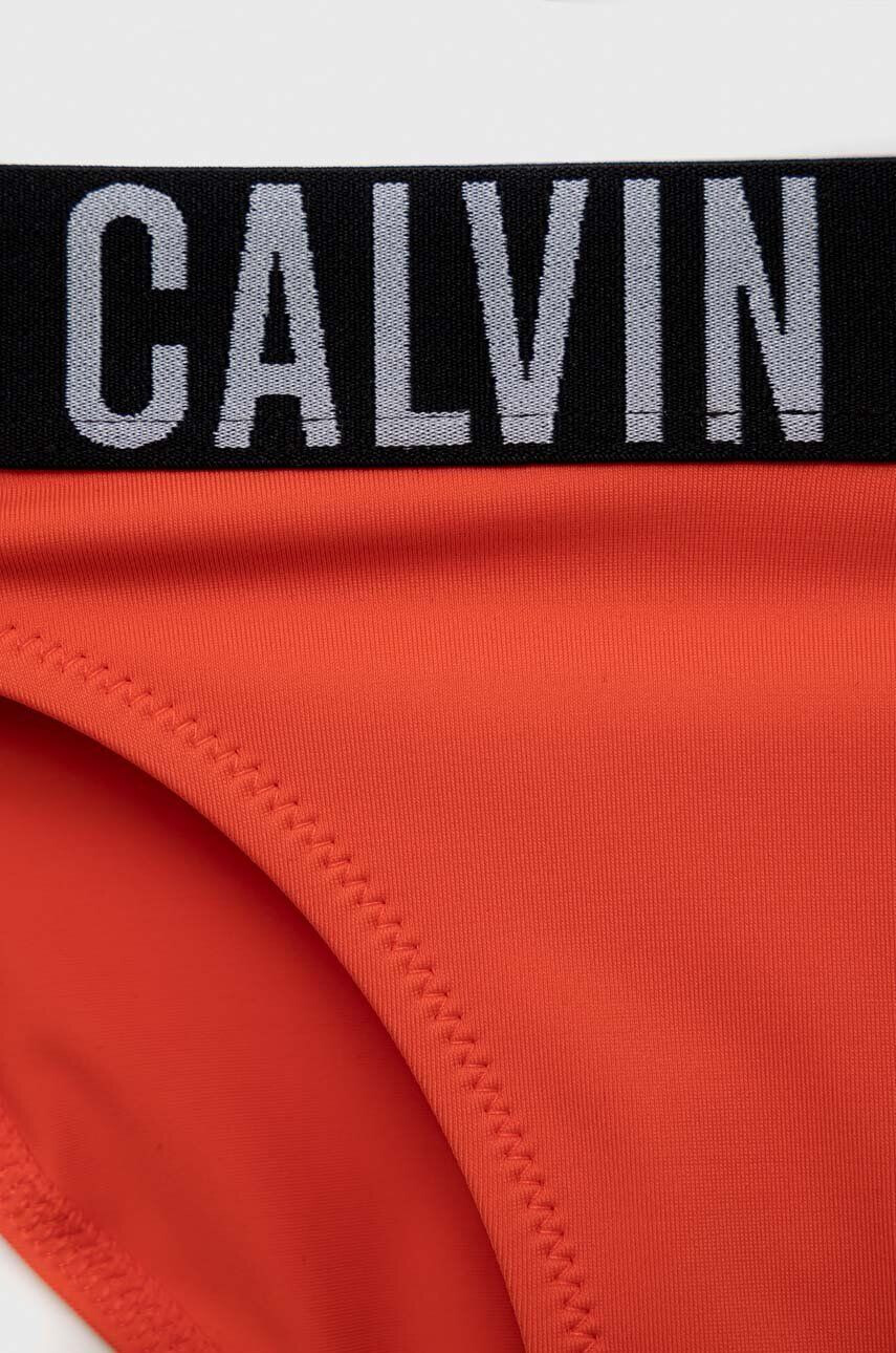 Calvin Klein Jeans Dvoudílné plavky oranžová barva - Pepit.cz