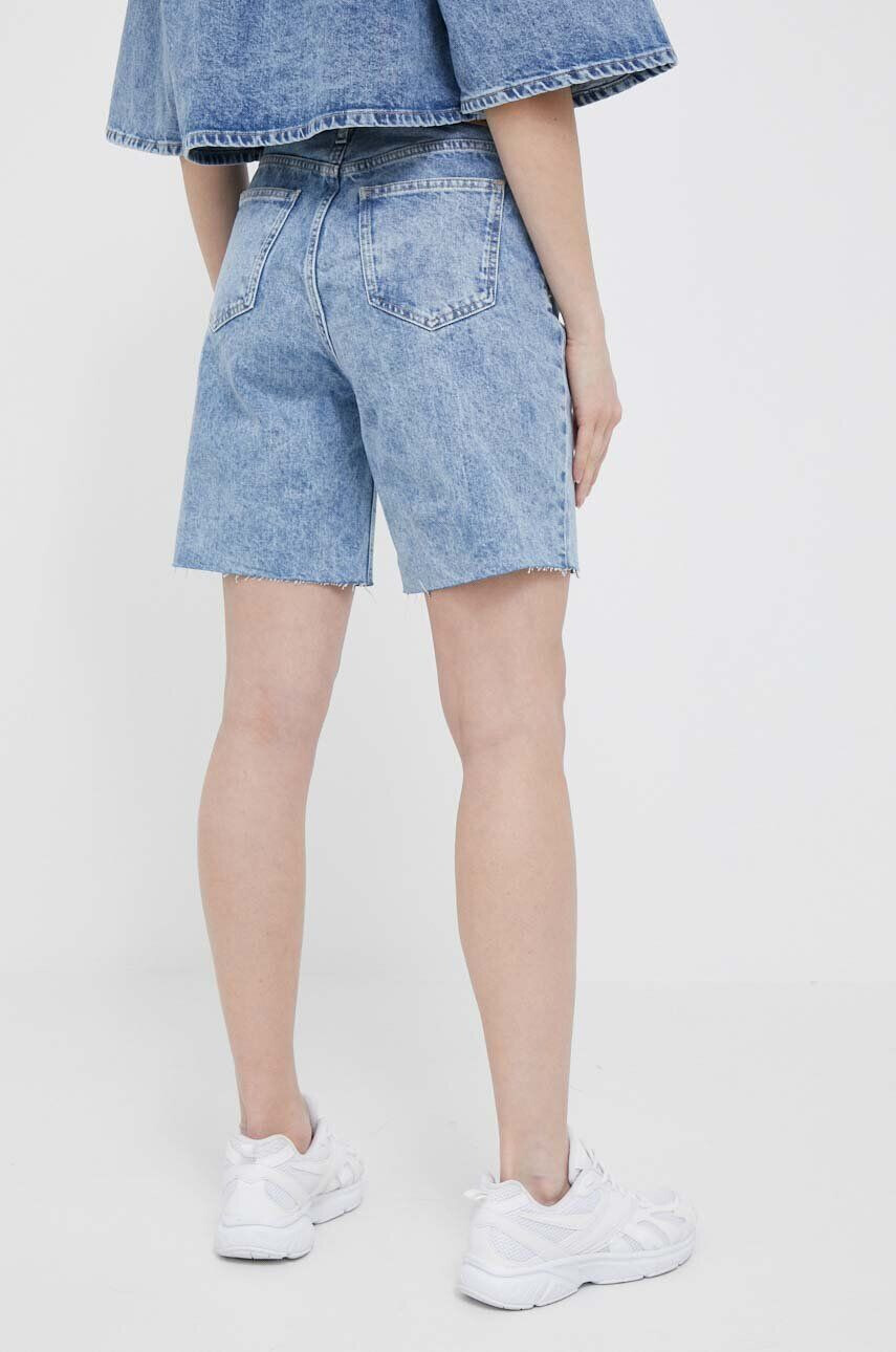 Calvin Klein Jeans Džínové šortky dámské hladké high waist - Pepit.cz