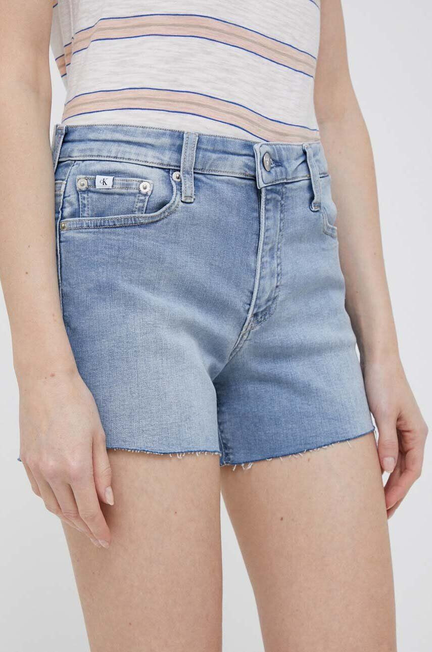 Calvin Klein Jeans Džínové šortky dámské hladké medium waist - Pepit.cz