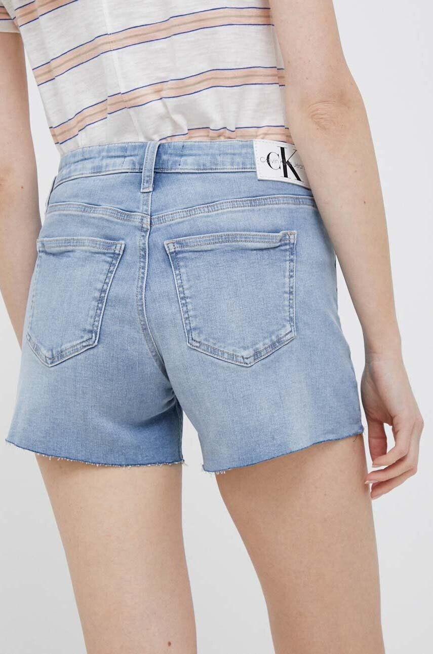 Calvin Klein Jeans Džínové šortky dámské hladké medium waist - Pepit.cz