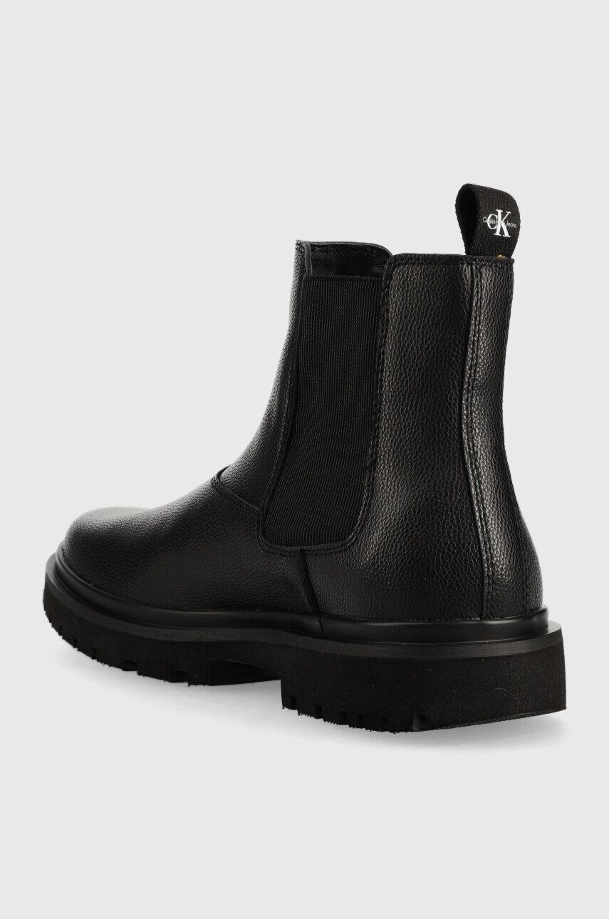 Calvin Klein Jeans Kožené kotníkové boty Lug Mid Chelsea Boot 2 - Pepit.cz