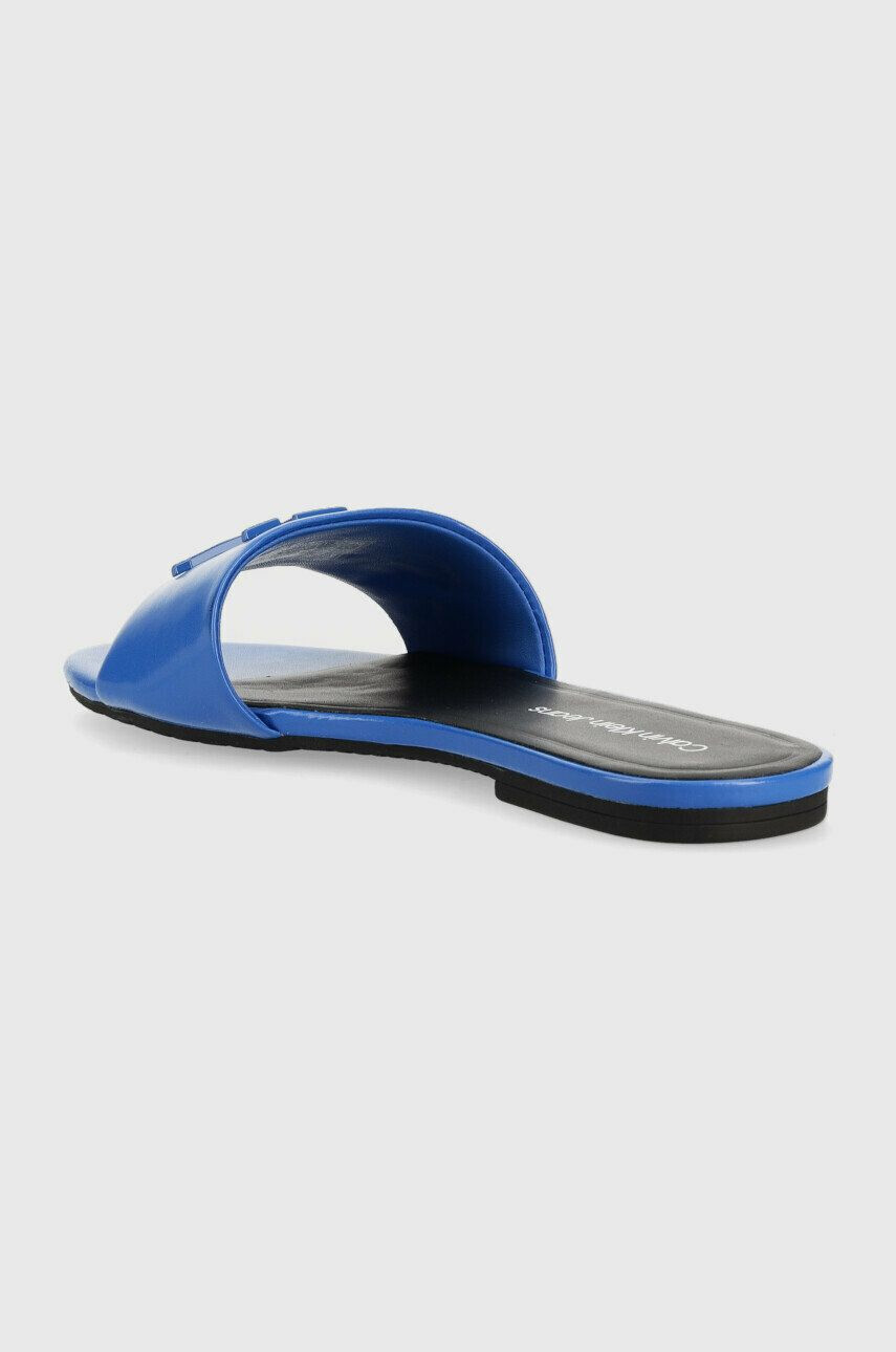 Calvin Klein Jeans Kožené pantofle FLAT SANDAL STRAP HW dámské YW0YW00952 - Pepit.cz