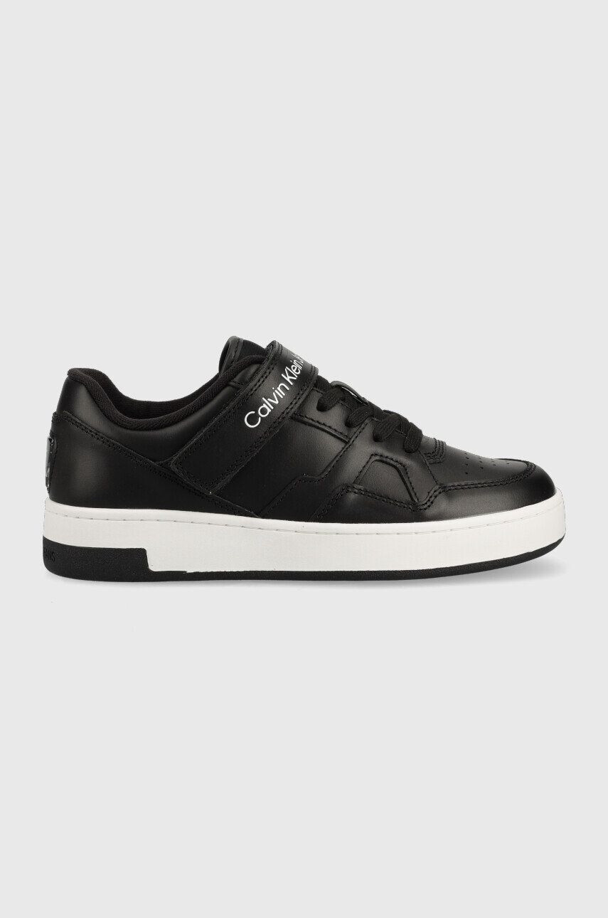 Calvin Klein Jeans Kožené sneakers boty Basket Cupsole Lace Up Low - Pepit.cz