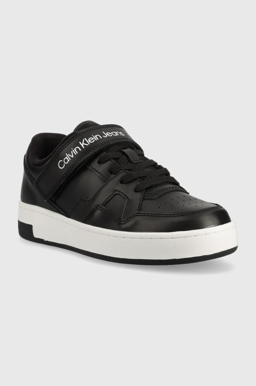 Calvin Klein Jeans Kožené sneakers boty Basket Cupsole Lace Up Low - Pepit.cz