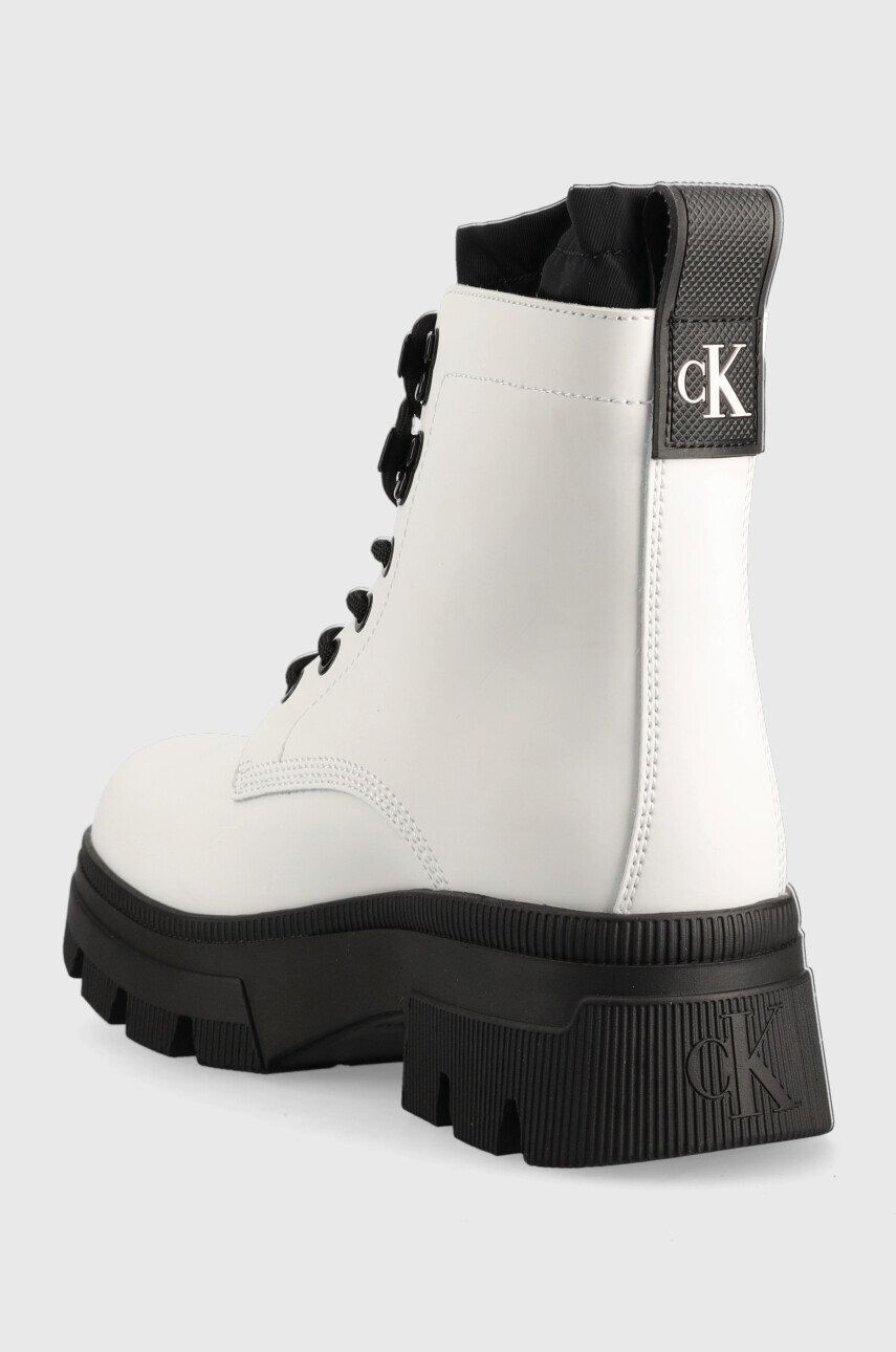 Calvin Klein Jeans Kožené workery Chunky Combat Laceup Hiking - Pepit.cz