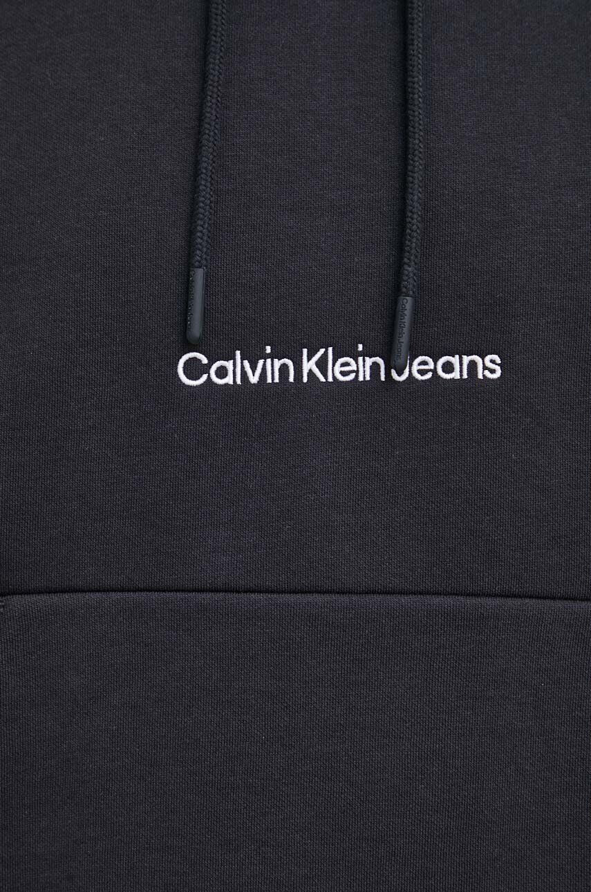 Calvin Klein Jeans Mikina dámská bílá barva hladká - Pepit.cz