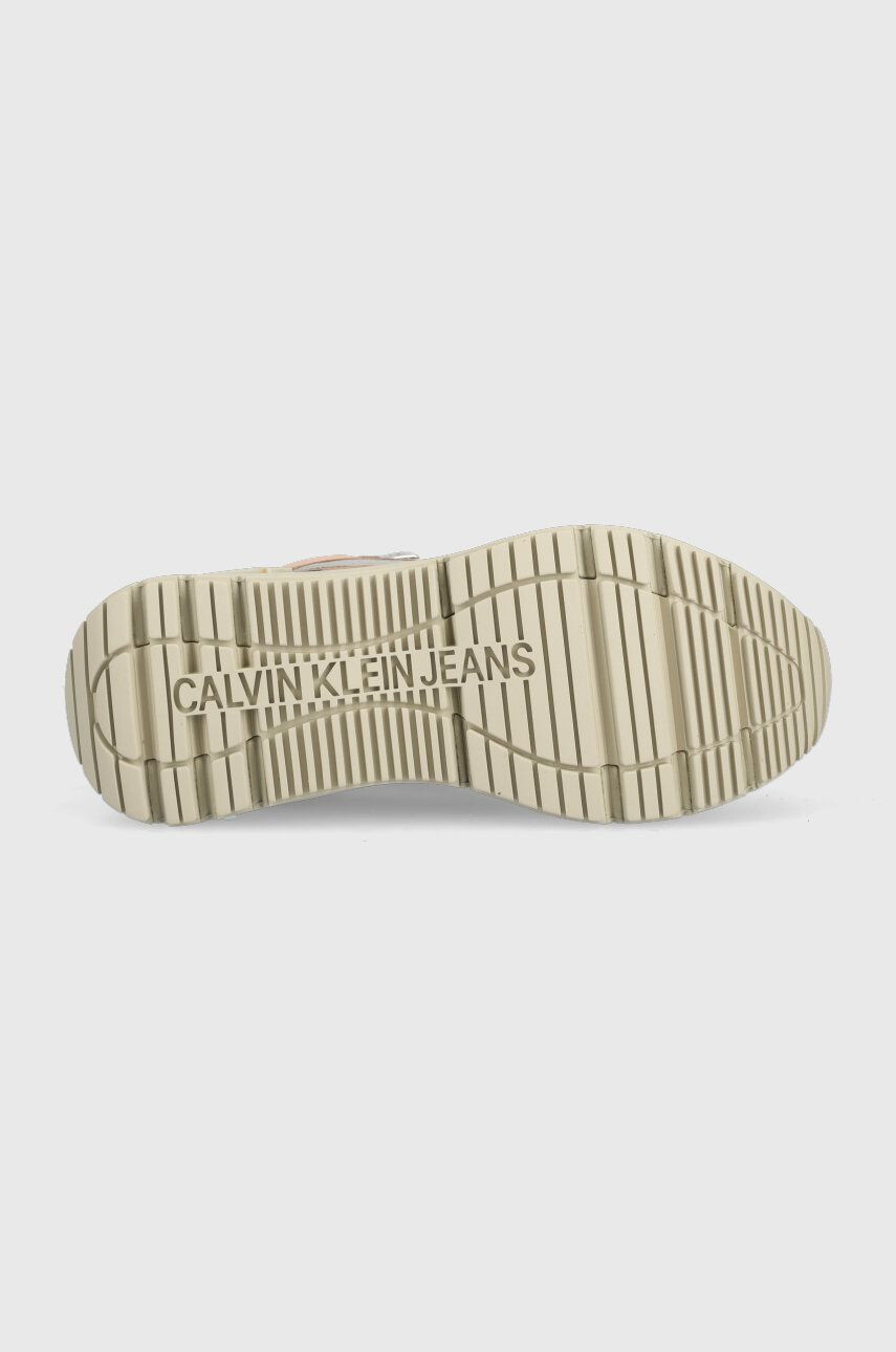 Calvin Klein Jeans Nízké kozačky Chunky Runner Laceup High - Pepit.cz